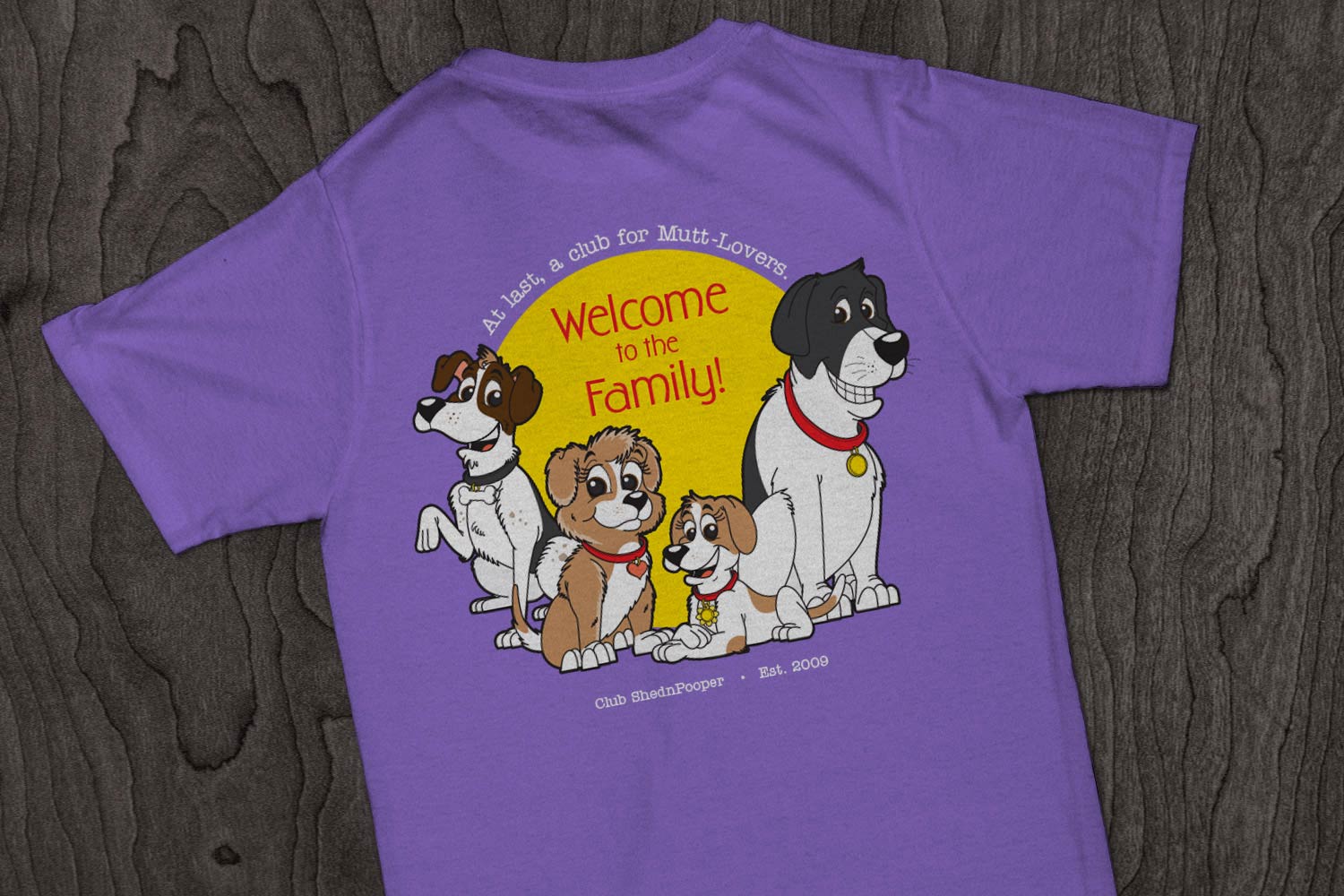 ShednPooper Family Illustration and T-Shirt Design