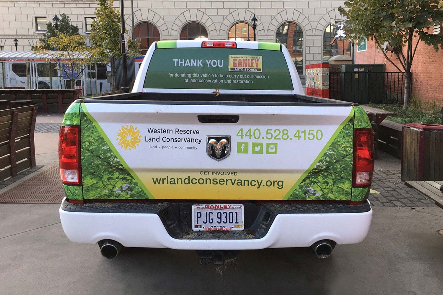 Western Reserve Land Conservancy vehicle wrap