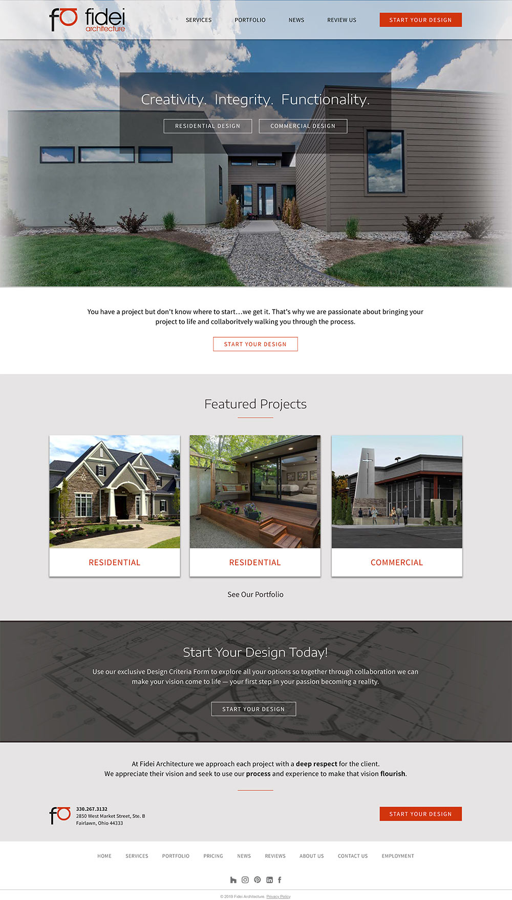 Architect website design