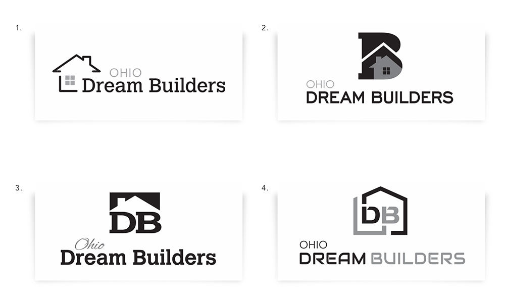 Home builder logo design
