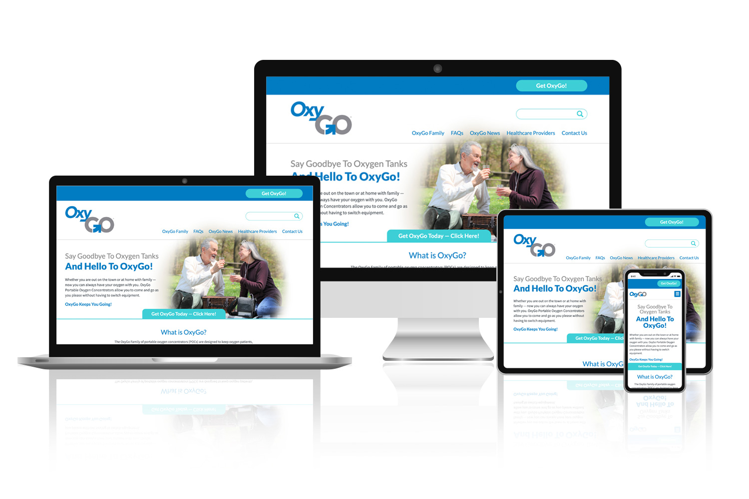 Oxygen company website design