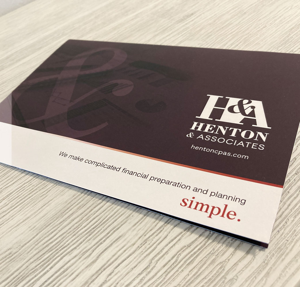 Custom Accounting Firm Brochure Design