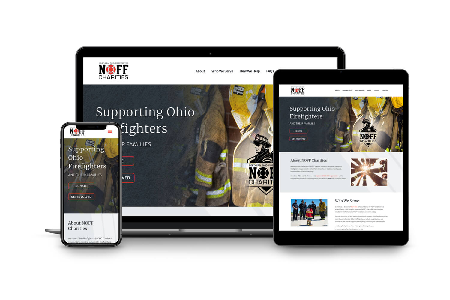 Firefighters Charity Website Design